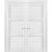 French Double Panel Solid Doors with Hardware | Lucia 2661 White Silk | Panel Frame Trims | Bathroom Bedroom Interior Sturdy Door -36" x 84" White