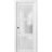 Sliding French Pocket Door with Frosted Glass | Lucia 2552 Black Matte | Kit Trims Rail Hardware | Solid Wood Interior Bedroom Sturdy Doors-24" x 80" White