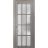 Sliding French Pocket Door with Frosted Glass 12 Lites | Felicia 3312 White Silk | Kit Trims Rail Hardware | Solid Wood Interior Bedroom Sturdy Doors -18" x 80" Ginger Ash