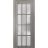 Solid French Door Frosted Glass 12 Lites | Felicia 3312 White Silk | Single Regural Panel Frame Trims Handle | Bathroom Bedroom Sturdy Doors -18" x 80" Ginger Ash
