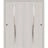 Sliding Closet Bypass Doors 36 x 80 inches | BASIC 3002 Ash Franko | Rails Hardware Set | Wood Solid Bedroom Wardrobe Doors Ash Franko