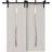 Sliding Closet Barn Bypass Doors 36 x 80 inches | BASIC 3002 Walnut Franko | Modern 6.6ft Rails Hardware Set | Wood Solid Bedroom Wardrobe Doors Ash Franko