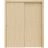 Sliding Closet Bypass Doors | Planum 0010 Matte Grey | Sturdy Rails Moldings Trims Hardware Set | Wood Solid Bedroom Wardrobe Doors Vertical Natural Veneer