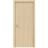 Modern Solid Interior Door with Handle | Planum 0010 Chocolate Ash | Single Regural Panel Frame Trims | Bathroom Bedroom Sturdy Doors Vertical Natural Veneer