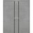 Planum Solid French Double Doors | Planum 0016 Walnut and Aluminum Strips | Wood Solid Panel Frame Trims | Closet Bedroom Sturdy Doors Concrete