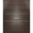 Solid French Double Doors | Planum 0110 Chocolate Ash and Aluminum Strips | Wood Solid Panel Frame Trims | Closet Bedroom Chocolate Ash