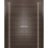 Solid French Double Doors | Planum 0310 Ginger Ash and Aluminum Strips | Wood Solid Panel Frame Trims | Closet Bedroom Chocolate Ash