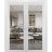 Solid French Double Doors | Lucia 2166 Matte Black with Clear Glass | Wood Solid Panel Frame Trims | Closet Bedroom Sturdy Doors White