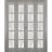 Sliding Closet Double Bi-fold Doors | Quadro 4002 Cognac Oak with Frosted Glass | Sturdy Tracks Moldings Trims Hardware Set | Wood Solid Bedroom Wardrobe Doors  Ginger Ash