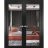 Solid French Double Doors | Lucia 1299 White Silk with Mirror | Wood Solid Panel Frame Trims | Closet Bedroom Sturdy Doors Black Matte