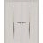 Interior Solid French Double Doors 36 x 80 inches | BASIC 3002 Walnut Franko | Wood Interior Solid Panel Frame | Closet Bedroom Modern Doors Ash Franko