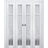 Sliding Closet Double Bi-fold Doors | Veregio 7412 Antracite with Frosted Glass | Sturdy Tracks Moldings Trims Hardware Set | Wood Solid Bedroom Wardrobe Doors  White