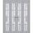 Sliding Closet Double Bi-fold Doors | Veregio 7412 Antracite with Frosted Glass | Sturdy Tracks Moldings Trims Hardware Set | Wood Solid Bedroom Wardrobe Doors  Matte Grey