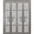 Sliding Closet Double Bi-fold Doors | Felicia 3312 Ginger Ash with Frosted Glass | Sturdy Tracks Moldings Trims Hardware Set | Wood Solid Bedroom Wardrobe Doors  Ginger Ash