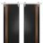 Sturdy Double Barn Door with Hardware | Planum 1010 Chocolate Ash and Aluminum Strips | Silver 13FT Rail Hangers Heavy Set | Modern Solid Panel Interior Doors Black Matte
