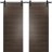 Double Barn Door 36 x 80 inches | Planum 0010 Gloss Black | 13FT Rail Track Set | Solid Panel Interior Doors Chocolate Ash