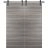 Double Barn Door 36 x 80 inches | Planum 0010 Gloss Black | 13FT Rail Track Set | Solid Panel Interior Doors Ginger Ash