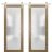 Sturdy Double Barn Door with Frosted Glass | Planum 2102 Honey Ash | 13FT Silver Rail Hangers Heavy Set | Modern Solid Panel Interior Doors -36" x 84" (2* 18x84) Honey Ash