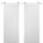 Sliding Double Barn Doors with Hardware | Quadro 4115 White Silk | 13FT Rail Sturdy Set | Kitchen Wooden Solid Panel Interior Bedroom Bathroom Door White