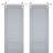 Sturdy Double Barn Door | Veregio 7411 Oliva | Silver 13FT Rail Hangers Heavy Set | Solid Panel Interior Doors Matte Grey
