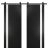 Sturdy Double Barn Door | Planum 0040 Matte Black with White Glass | 13FT Rail Hangers Heavy Set | Solid Panel Interior Doors Black Matte