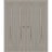 Sliding Closet Double Bi-fold Doors 72 x 80 inches | BASIC 3002 Ash Franko | Sturdy Tracks Moldings Trims Hardware Set | Wood Solid Bedroom Wardrobe Doors Oak Franko