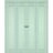 Sliding Closet Double Bi-fold Doors | Veregio 7411 Antracite | Sturdy Tracks Moldings Trims Hardware Set | Wood Solid Bedroom Wardrobe Doors  Oliva