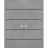 Modern Double Pocket Doors | Planum 0015 Concrete and Aluminum Strips | Kit Trims Rail Hardware | Solid Wood Interior Bedroom Sliding Closet Sturdy Door Concrete