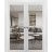 Sliding Double Pocket Door | Lucia 2166 White Silk with Clear Glass | Kit Trims Rail Hardware | Solid Wood Interior Bedroom Bathroom Closet Sturdy Doors White