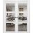 Sliding French Double Pocket Doors | Lucia 2555 Matte Black with Clear Glass | Kit Trims Rail Hardware | Solid Wood Interior Bedroom Sturdy Doors White