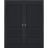 Sliding French Double Pocket Doors | Veregio 7411 Oliva | Kit Trims Rail Hardware | Solid Wood Interior Bedroom Sturdy Doors Antracite