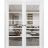 Sliding French Double Pocket Doors | Quadro 4522 Matte Black with Clear Glass | Kit Trims Rail Hardware | Solid Wood Interior Bedroom Sturdy Doors White