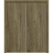 Sliding French Double Pocket Doors 36 x 80 inches | BASIC 3001 Antique Oak | Kit Rail Hardware | Solid Wood Interior Bedroom Modern Doors Antique Oak