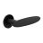 Door Euro Handle ELLIPSE for Magnetic Lock, Satin Chrome, Passage Black