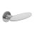Door Euro Handle ELLIPSE for Magnetic Lock, Satin Chrome, Passage Satin Chrome