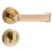 Door Euro Handle PALERMO for Magnetic Lock, Bronze, Passage Gold