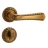 Door Euro Handle VERONA for Magnetic Lock, Gold, Passage Bronze