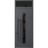 Front Exterior Prehung Steel Door / Ronex 0130 Grey 96" / Transom Window Sidelite / Entry Metal Modern Painted W36" x H96+16" Right hand Inswing Gray