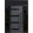 Front Exterior Prehung Steel Door / Ronex 0131 Grey 96" / 2 Sidelight and Transom Window Sidelite / Entry Metal Modern Painted W12+36+12" x H96+16" Left hand Inswing Gray
