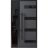 Front Exterior Prehung Steel Door / Ronex 0131 Grey 96" / Sidelight Exterior Window Sidelite / Entry Metal Modern Painted W36+12" x H96" Right hand Inswing Gray