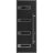 Front Exterior Prehung Steel Door / Ronex 0131 Black Enamel 96" / Stainless Inserts Entry Metal Modern Painted W36" x H96" Left hand Inswing Black