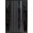 Front Exterior Prehung Steel Door / Ronex 0144 Grey 96" / 2 Sidelight Exterior Windows Sidelites/ Entry Metal Modern Painted W12+36+12" x H96" Left hand Inswing Gray