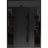 Front Exterior Prehung Steel Door / Dekton 0163 Ardesia Nero / 2 Side and Top Exterior Window Sidelite / Entry Metal Modern Painted W12+36+12" x H80+16" Left hand Inswing Ardesia Nero