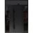 Front Exterior Prehung Steel Door / Dekton 0163 Venezia Noce / 2 Side and Top Exterior Window Sidelite / Entry Metal Modern Painted W12+36+12" x H80+16" Right hand Inswing Ardesia Nero