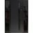 Front Exterior Prehung Steel Door / Dekton 0163 Venezia Noce 96”/ 2 Side Exterior Windows Sidelites/ Entry Metal Modern Painted W12+36+12" x H96" Left hand Inswing Ardesia Nero