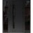 Front Exterior Prehung Steel Door / Dekton 0163 Ardesia Nero / 2 Side Exterior Windows Sidelites/ Entry Metal Modern Painted W12+36+12" x H80" Right hand Inswing Ardesia Nero