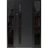 Front Exterior Prehung Steel Door / Dekton 0163 Ardesia Nero 96”/ 2 Side Exterior Windows Sidelites/ Entry Metal Modern Painted W14+36+14" x H96" Right hand Inswing Ardesia Nero