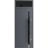 Front Exterior Prehung Steel Door / Ronex 1011 Grey 96" / Transom Window Sidelite / Stainless Inserts Entry Metal Modern Painted W36" x H96+16" Left hand Inswing Gray