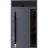 Front Exterior Prehung Steel Door / Ronex 1011 Grey / Sidelight and Transom Window Sidelite / Stainless Inserts Entry Metal Modern Painted W36+12" x H80+16" Right hand Inswing Gray