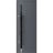 Front Exterior Prehung Steel Door / Ronex 1011 Grey 96" / Stainless Inserts Entry Metal Modern Painted W36" x H96" Right hand Inswing Gray